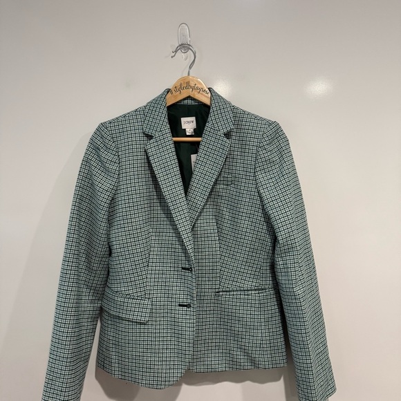 NWT J. Crew Herringbone wool-blend schoolboy blazer - Picture 2 of 11